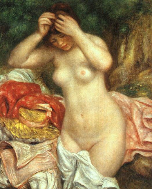 Pierre Renoir Bather Arranging her Hair